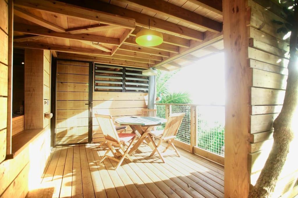 Bungalow Ecologique Avec Toilettes Seches Leu Kabanon Vue Mer Saint-Leu Bagian luar foto