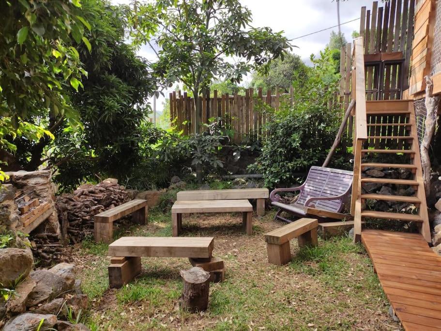 Bungalow Ecologique Avec Toilettes Seches Leu Kabanon Vue Mer Saint-Leu Bagian luar foto