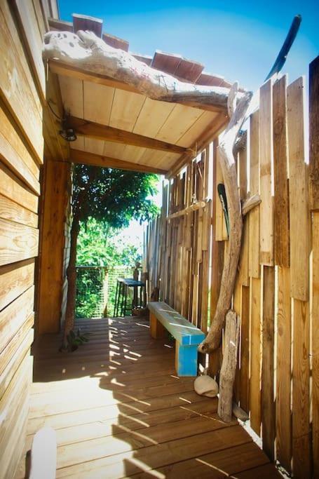 Bungalow Ecologique Avec Toilettes Seches Leu Kabanon Vue Mer Saint-Leu Bagian luar foto