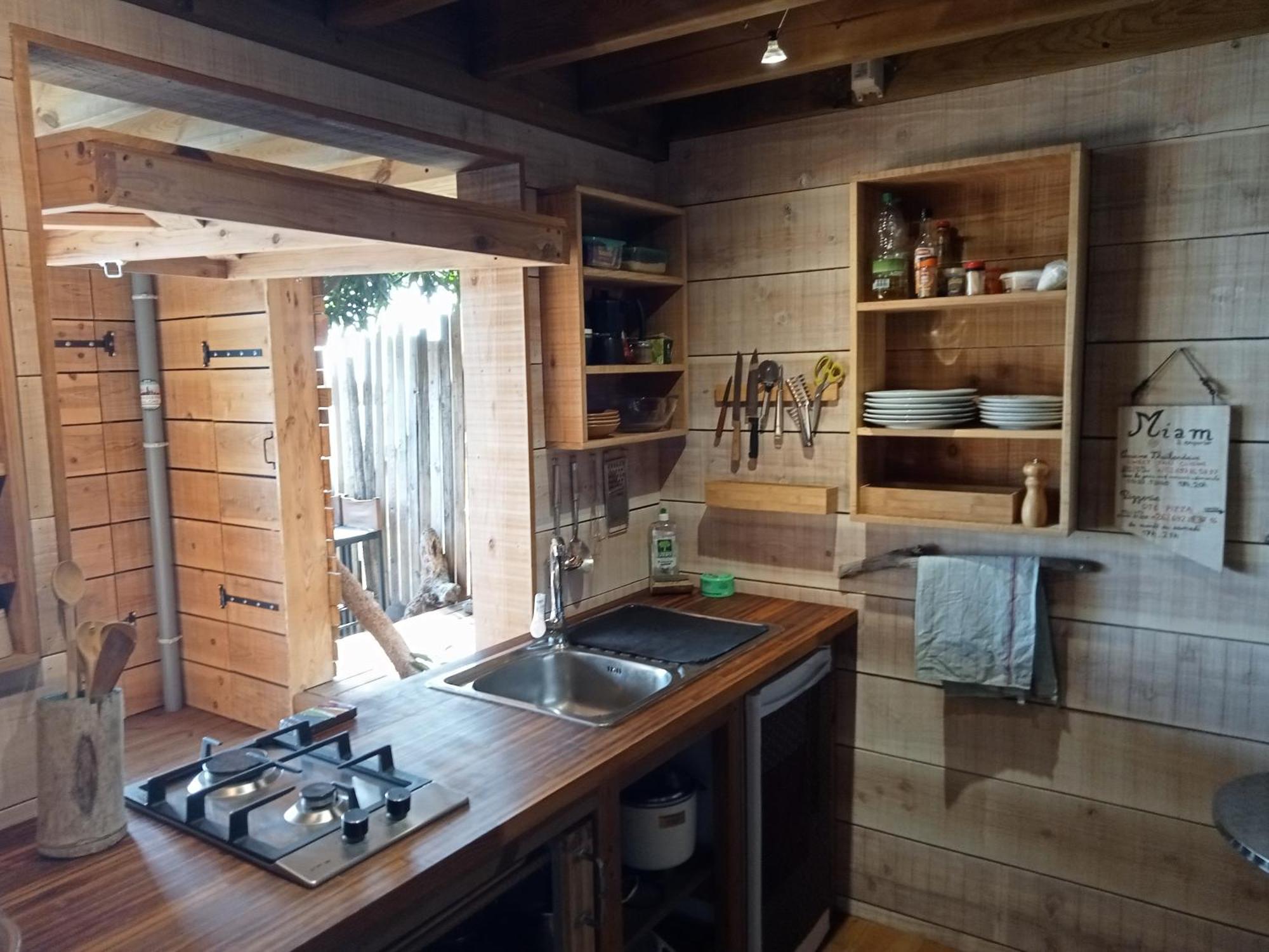 Bungalow Ecologique Avec Toilettes Seches Leu Kabanon Vue Mer Saint-Leu Bagian luar foto